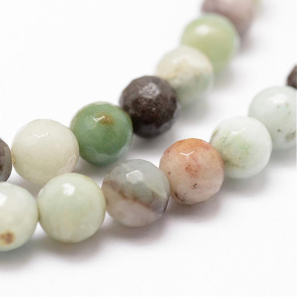 Natural Faceted Flower Amazonite Asst Sizes