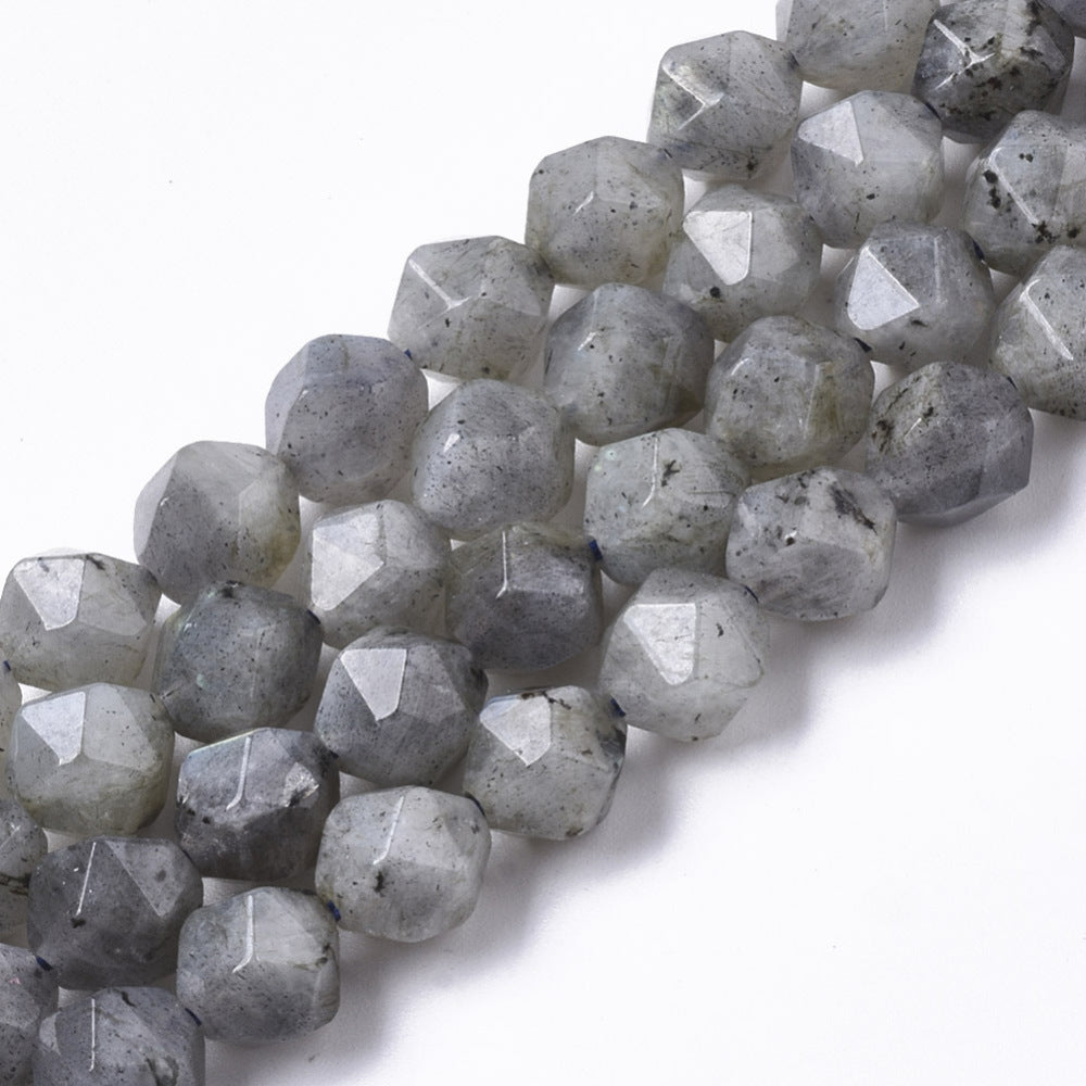 Labradorite Star Cut Bead Strands