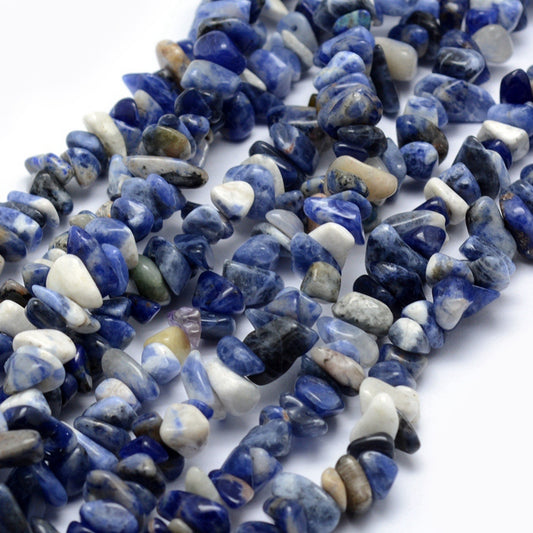 Natural Sodalite Chip Bead Strands