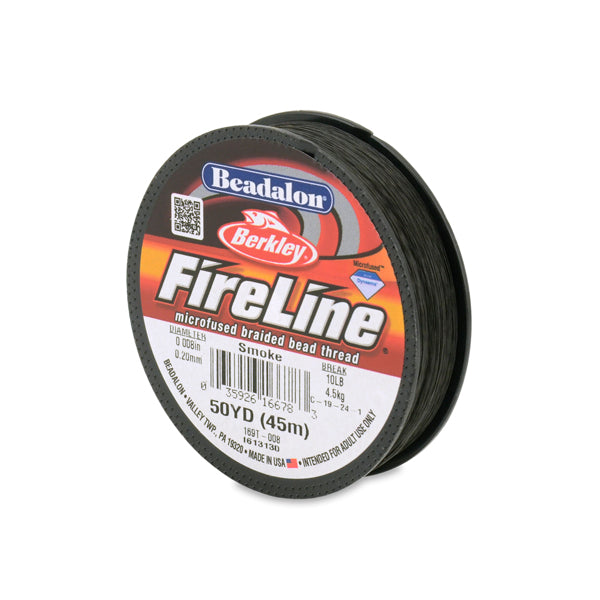 FireLine Braided Beading Thread – Smoke (All Sizes) The Pink Bead Shop