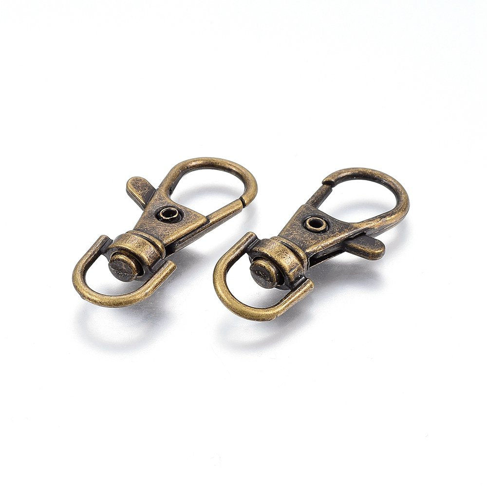 Swivel Clasps Alloy Antique Bronze 5 Pack