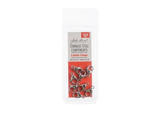 Stainless Steel Lobster Clasp 13×8mm (8pcs)