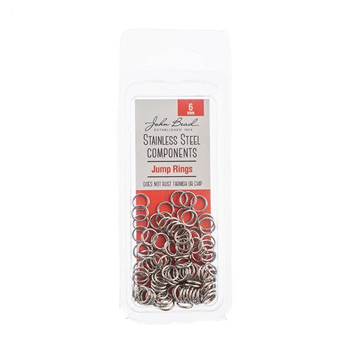 Stainless Steel Jump Ring 6mm (100pcs) The Pink Bead Shop