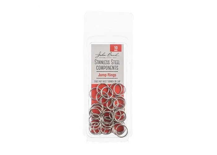 Stainless Steel Jump Ring 10mm (75pcs) The Pink Bead Shop