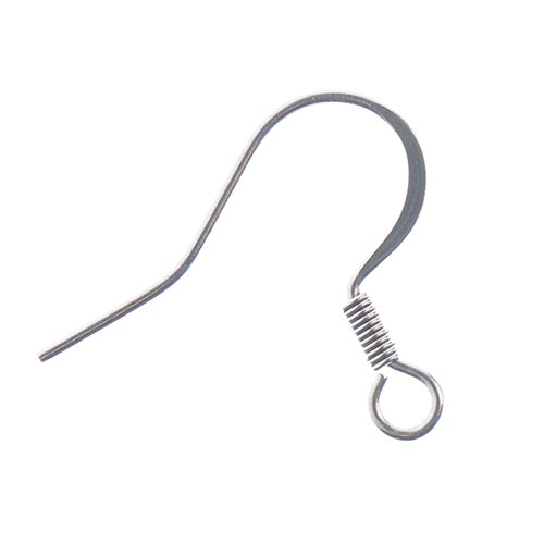 Stainless Steel Earring Fish Hook 14mm 20pcs