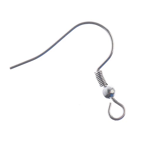 Stainless Steel Earring Fish Hook 19mm 10pcs