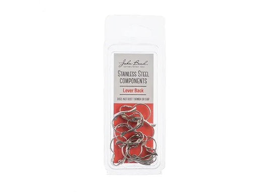 Stainless Steel Earring Lever Back 21mm 10pcs The Pink Bead Shop
