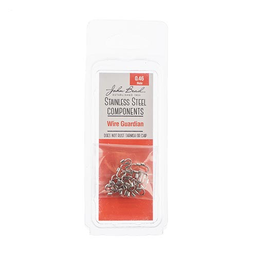 Stainless Steel Wire Guardian 4×4mm (24pcs) The Pink Bead Shop