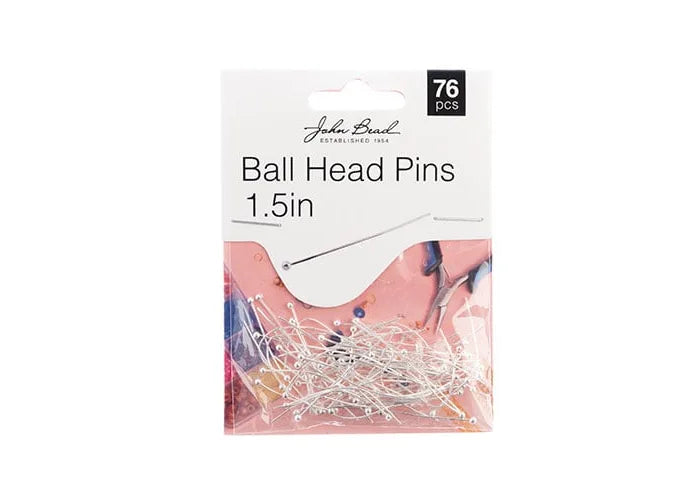 Ball Head Pins 1.5 inches Silver & Antique Copper
