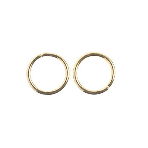 Must Have Findings Jump Rings Round 8mm Gold 118pc | The Pink Bead Shop Canada