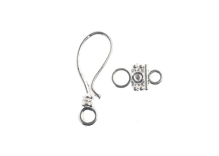 Hook Clasp Set 24mm Silver & Gold 5pcs