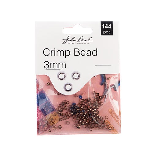 Crimp Bead 3mm 144pcs Assorted colors