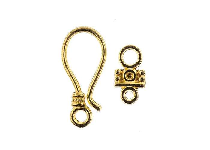 Hook Clasp Set 24mm Silver & Gold 5pcs