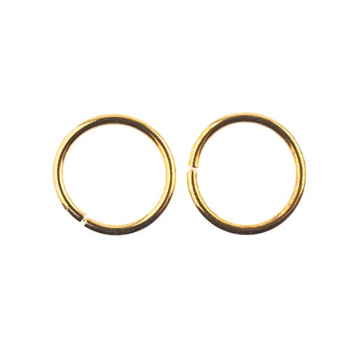18KT Gold Plated Jump Ring 4x0.5MM 24GA 250pcs | The Pink Bead Shop Canada