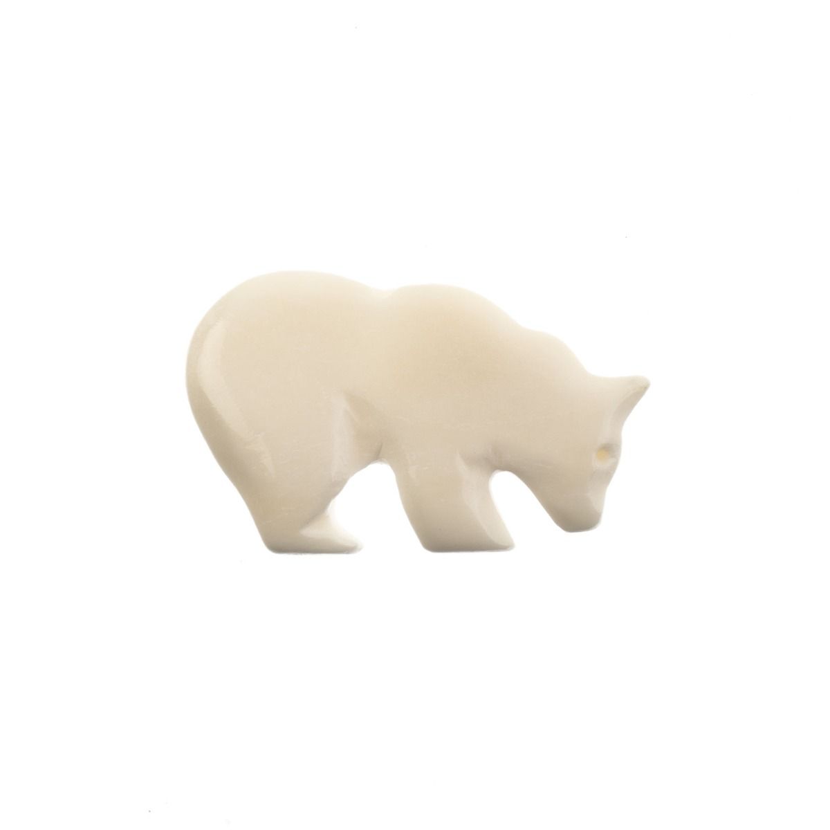 Bone Walking Bear Pendant – White | The Pink Bead Shop Canada