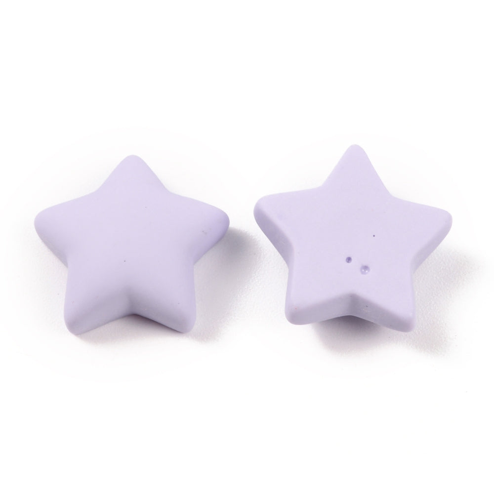 Resin Cabochons, Star, Mixed Color BULK 8 PACK