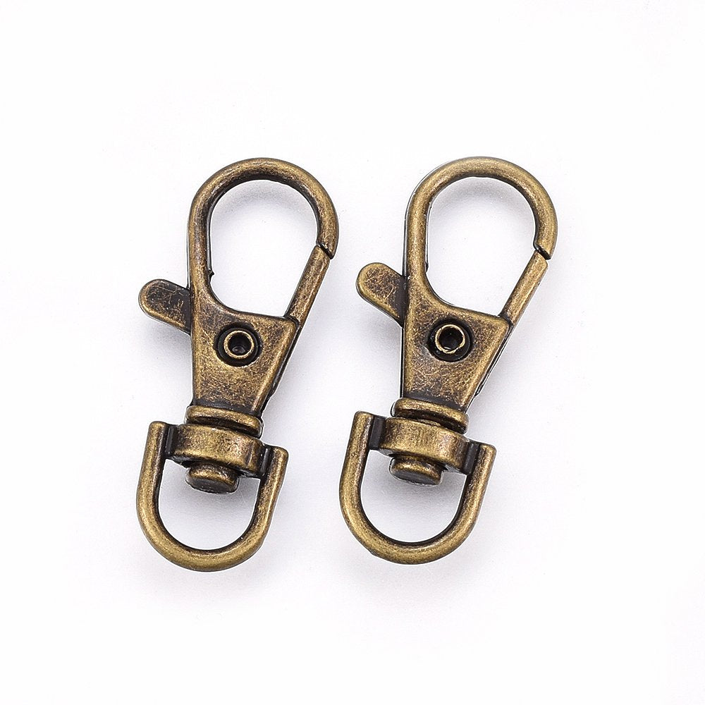 Swivel Clasps Alloy Antique Bronze 5 Pack