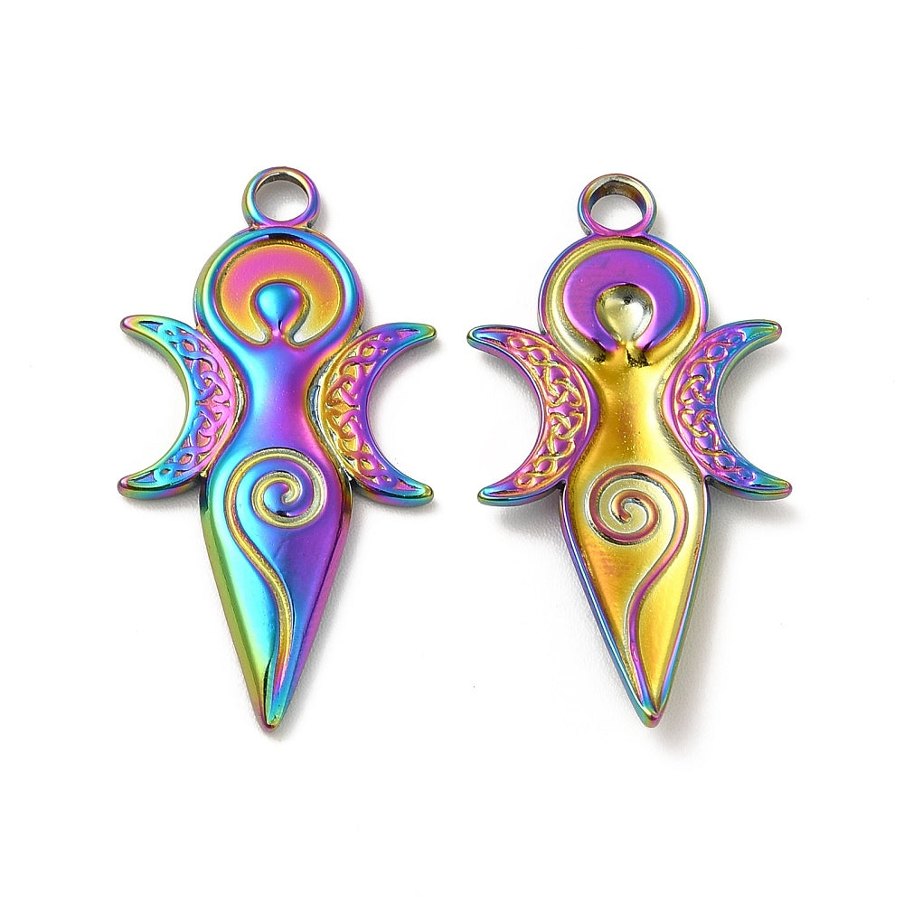 304SS Moon Goddess Pendant