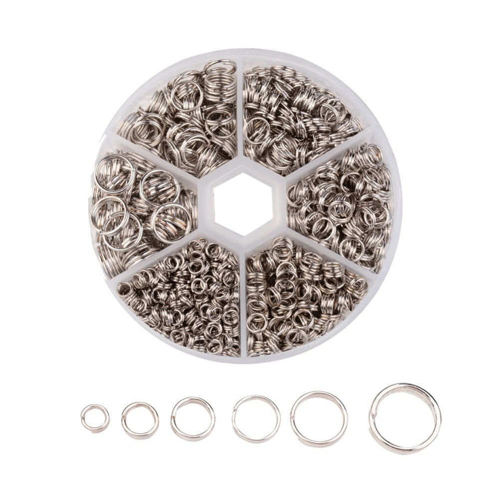1 Box Iron Split Rings, Double Loops Jump Rings, 4mm/5mm/6mm/8MM/10MM