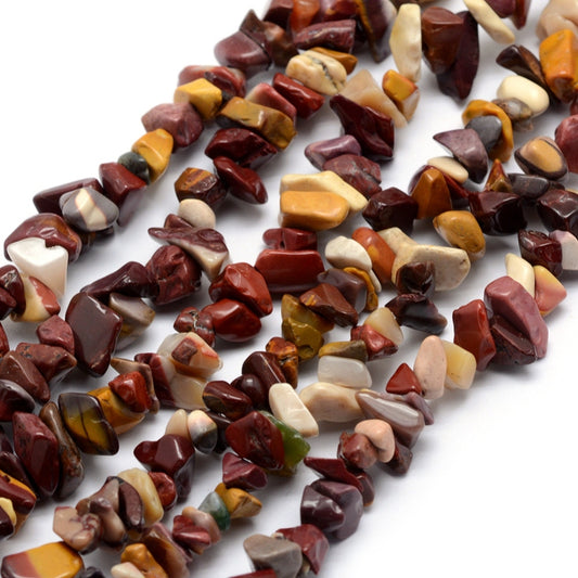 Natural Mookaite Beads Strands, Chip Size: about 5~8mm