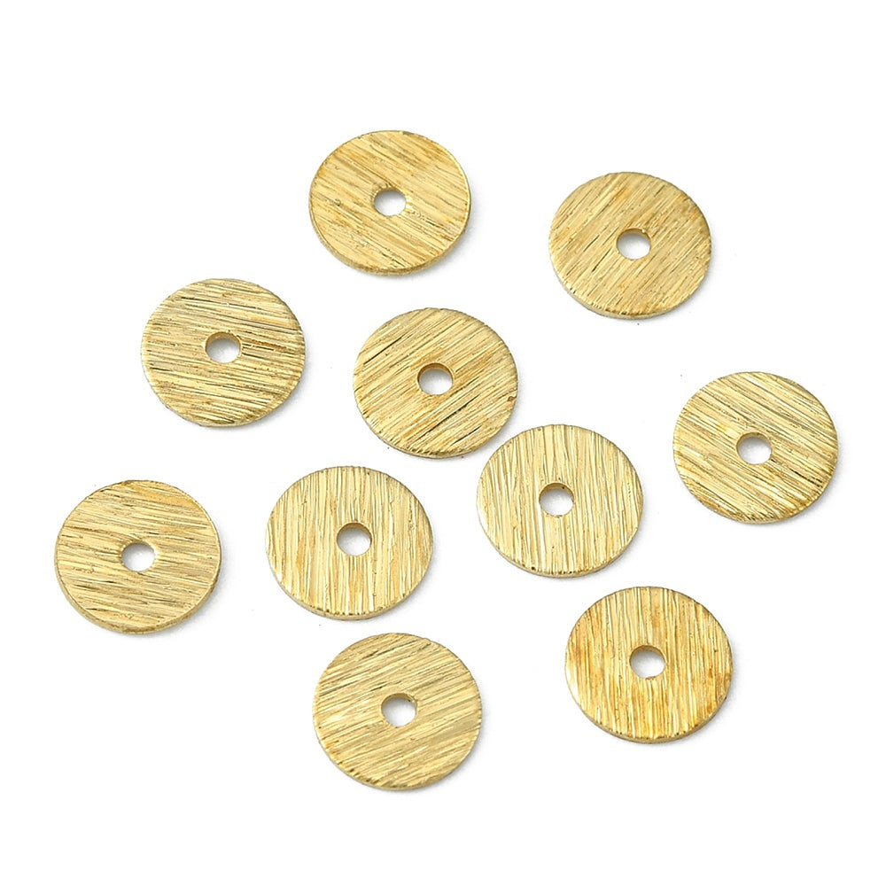 Brass Spacer Beads Heishi Disc 100 Pieces