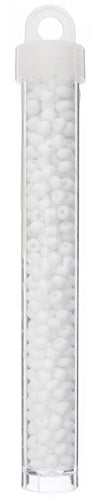 Czech Seed Beads Size 6/0 Opaque White – Approx. 22g Vial | The Pink Bead Shop Canada