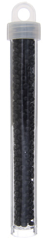 Czech Seed Beads Size 6/0 Opaque Black – Approx. 22g Vial | The Pink Bead Shop Canada