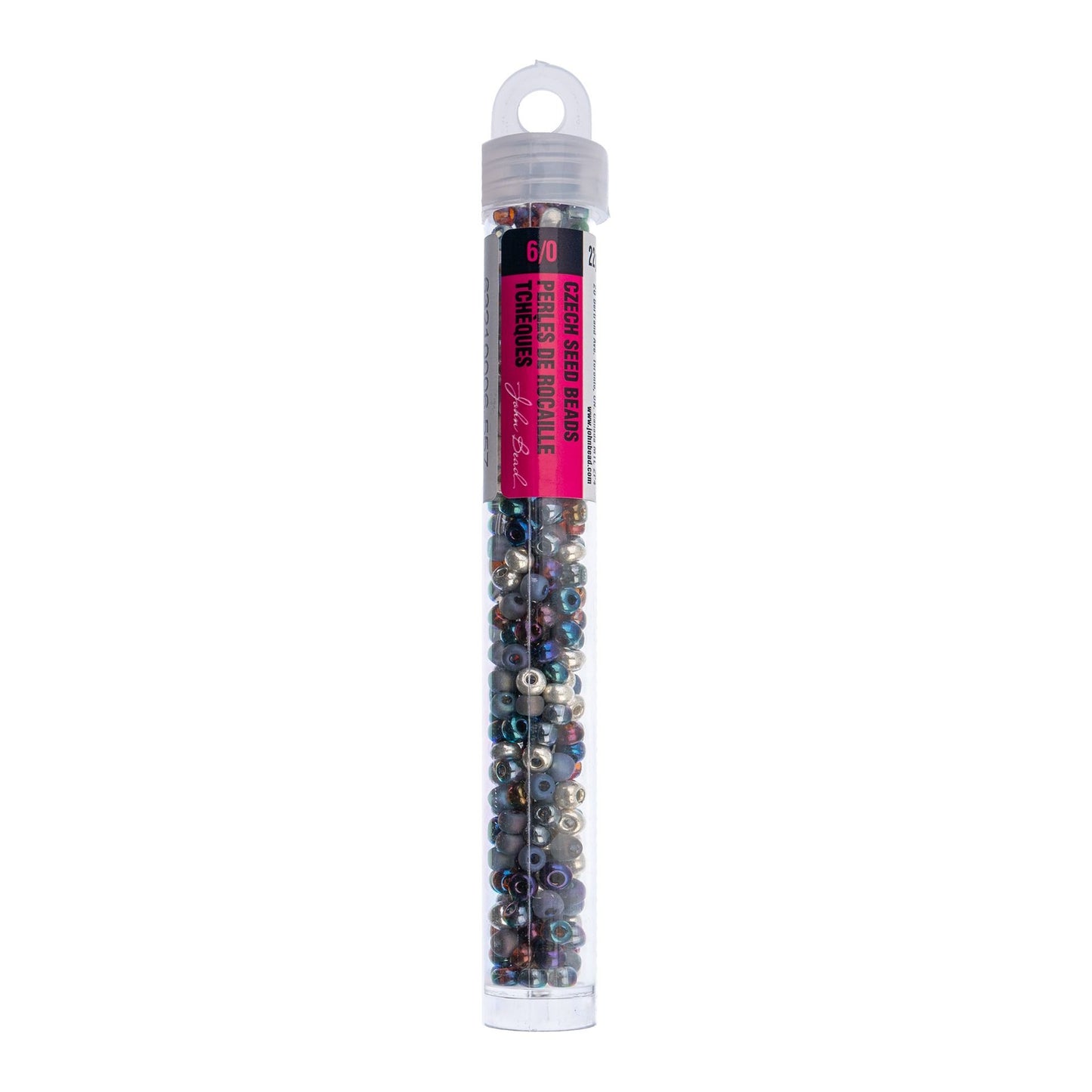 Czech Seed Beads 6/0 Smoke Mix – 22 Gram Vial | The Pink Bead Shop Canada