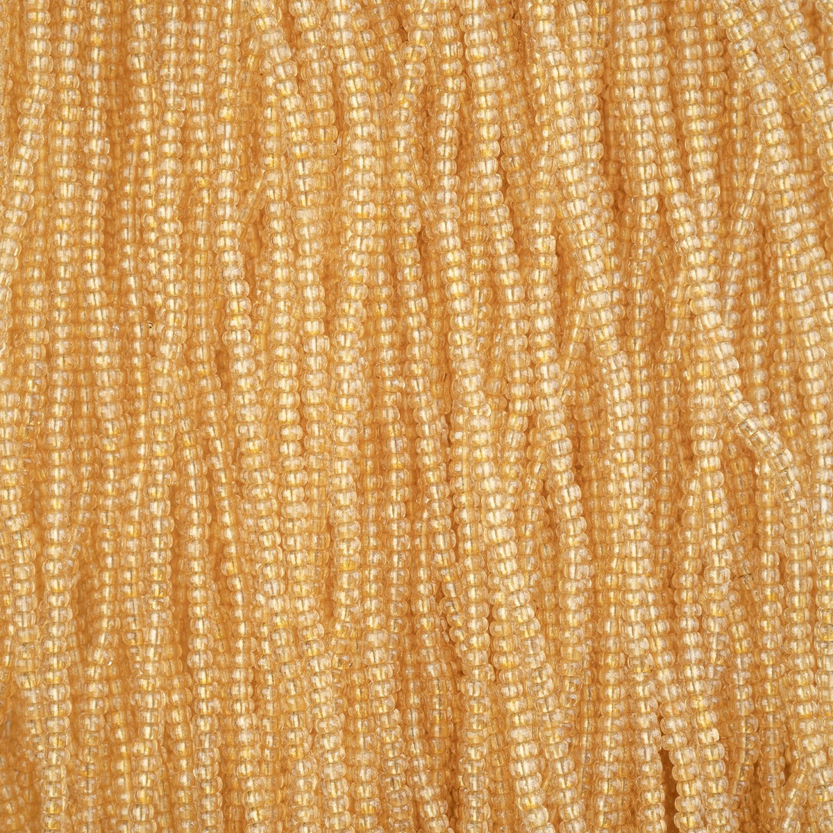 Czech Seed Bead 11/0 Crystal Luster Beige Strung