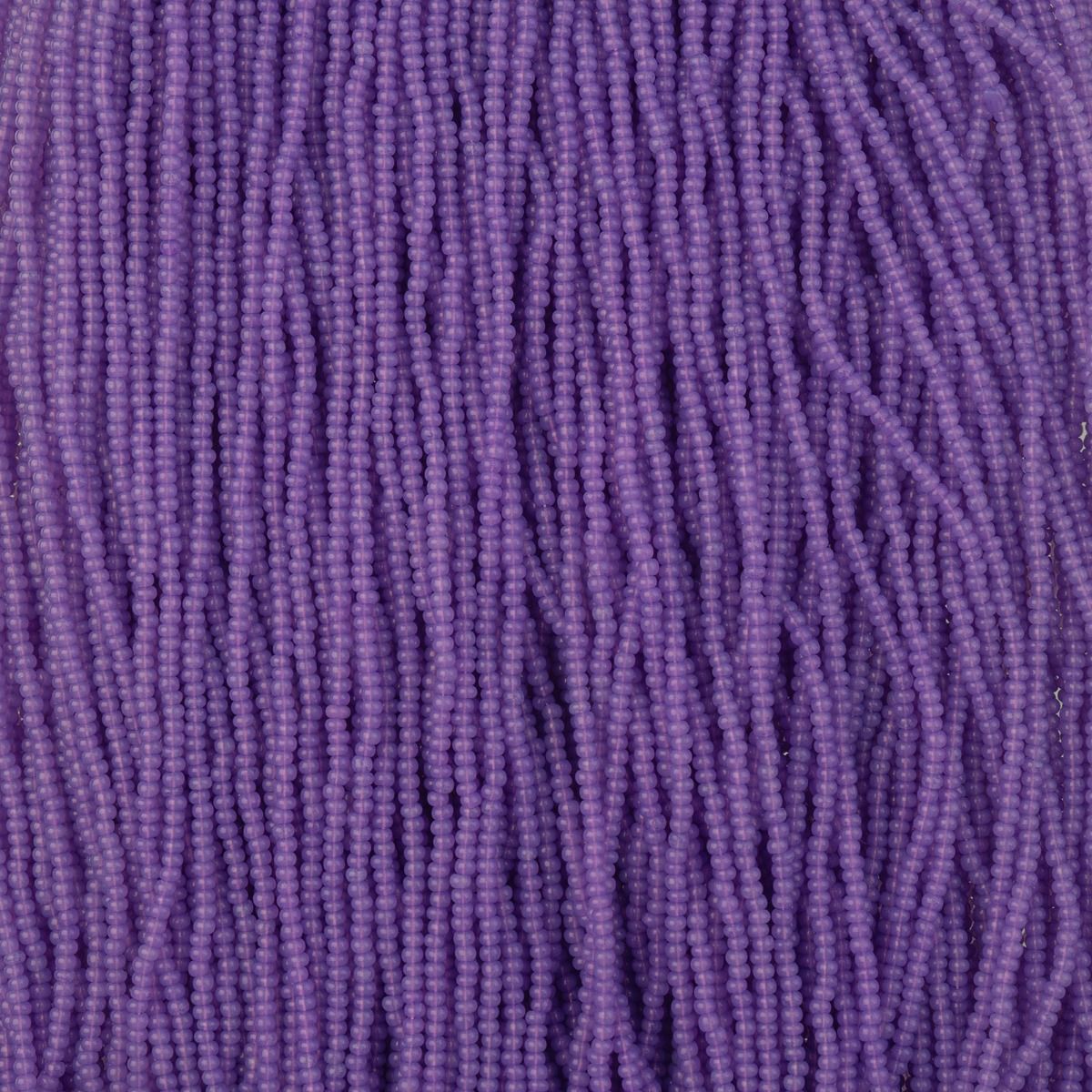 Czech Seed Bead 11/0 Alabaster Grape Solgel Strung 17grams | The Pink Bead Shop Canada