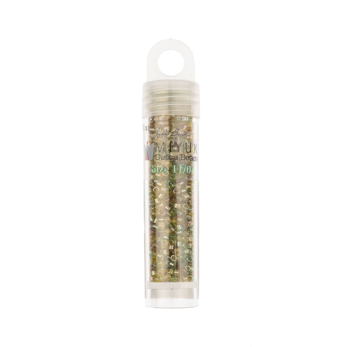 Miyuki Delica Size 11/0 Seed Beads – Spring Field Greens C/L Mix – 5.2g Vial | The Pink Bead Shop Canada