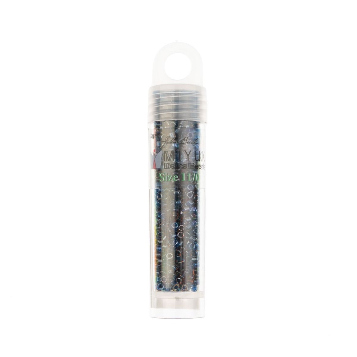 Miyuki Delica Size 11/0 Seed Beads – Sparkling Sapphire C/L Mix – 5.2g Vial | The Pink Bead Shop Canada