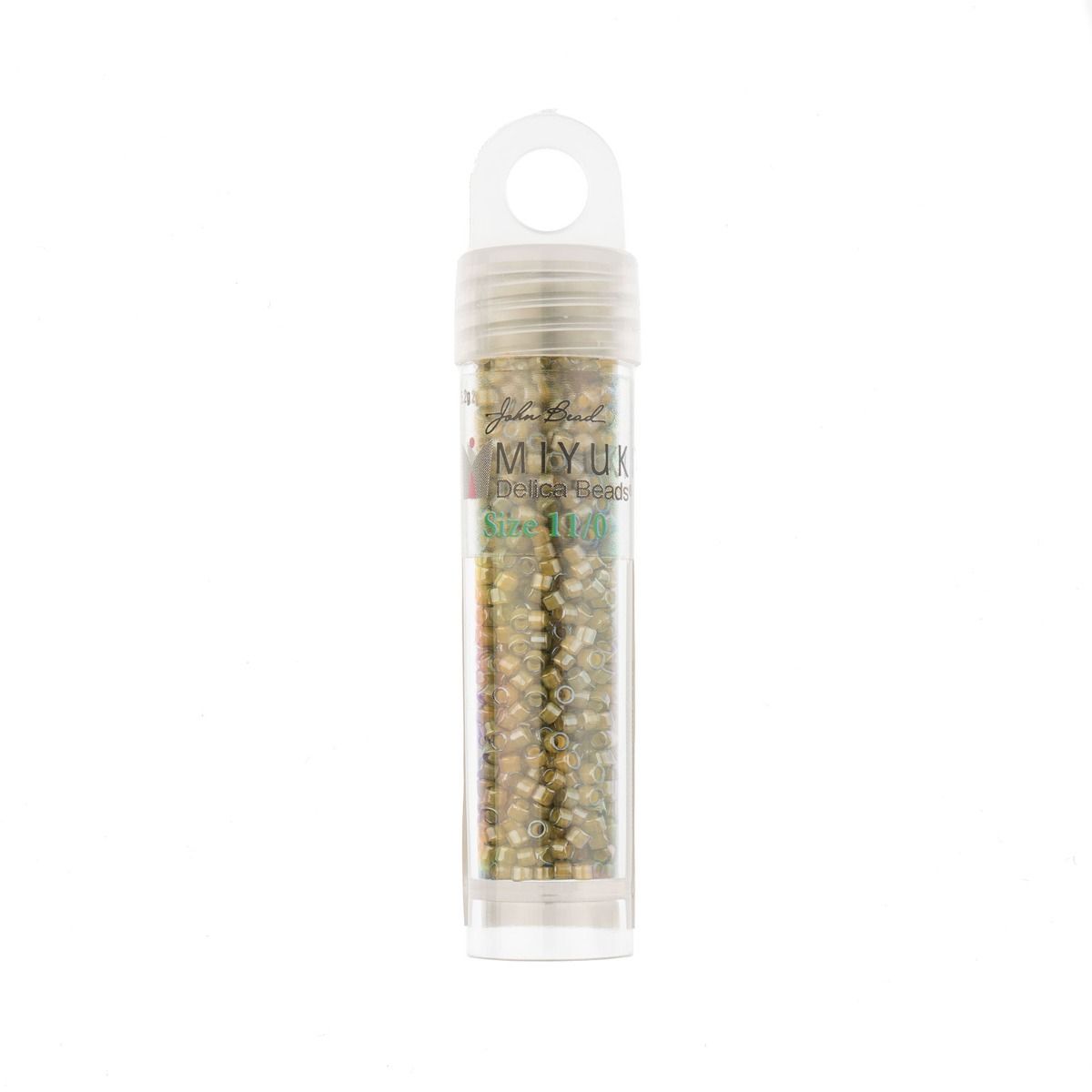 Miyuki Delica Size 11/0 Seed Beads – Mushroom Luminous – 5.2g Vial | The Pink Bead Shop Canada