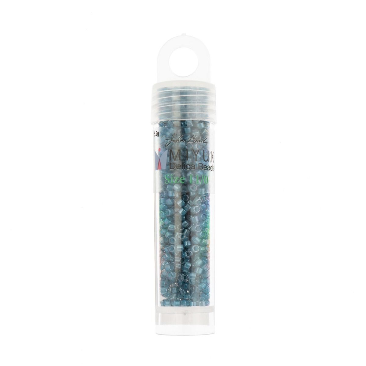 Miyuki Delica Size 11/0 Seed Beads – Dusk Blue Luminous – 5.2g Vial | The Pink Bead Shop Canada