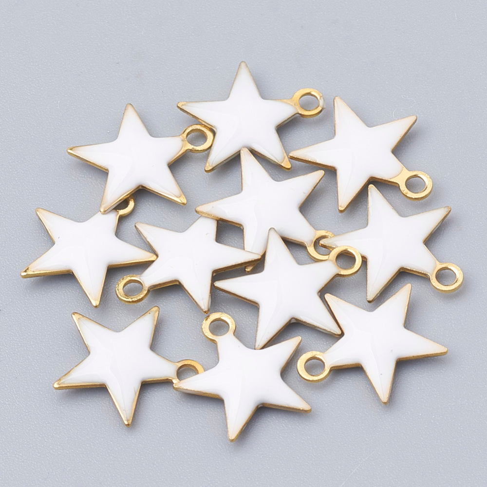 Star Enamel Charms 5 pack