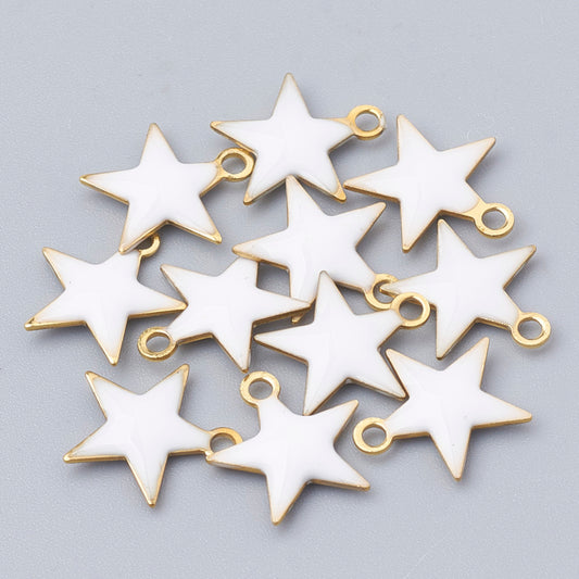 Star Enamel Charms 5 pack