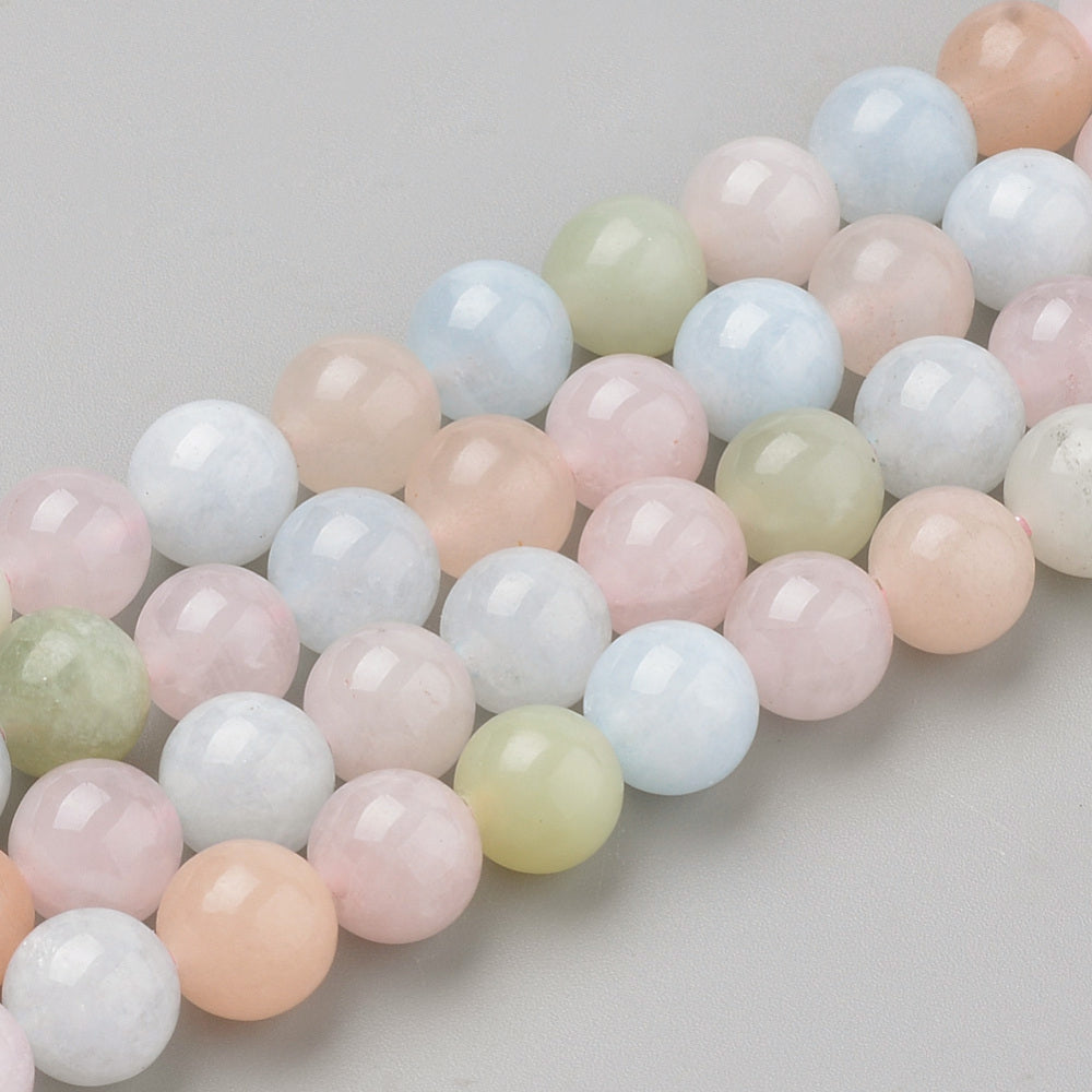Morganite Natural Bead Strands Asst Sizes