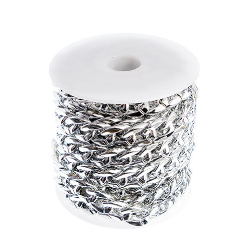 Acrylic Chain 5m Roll 13mm Silver
