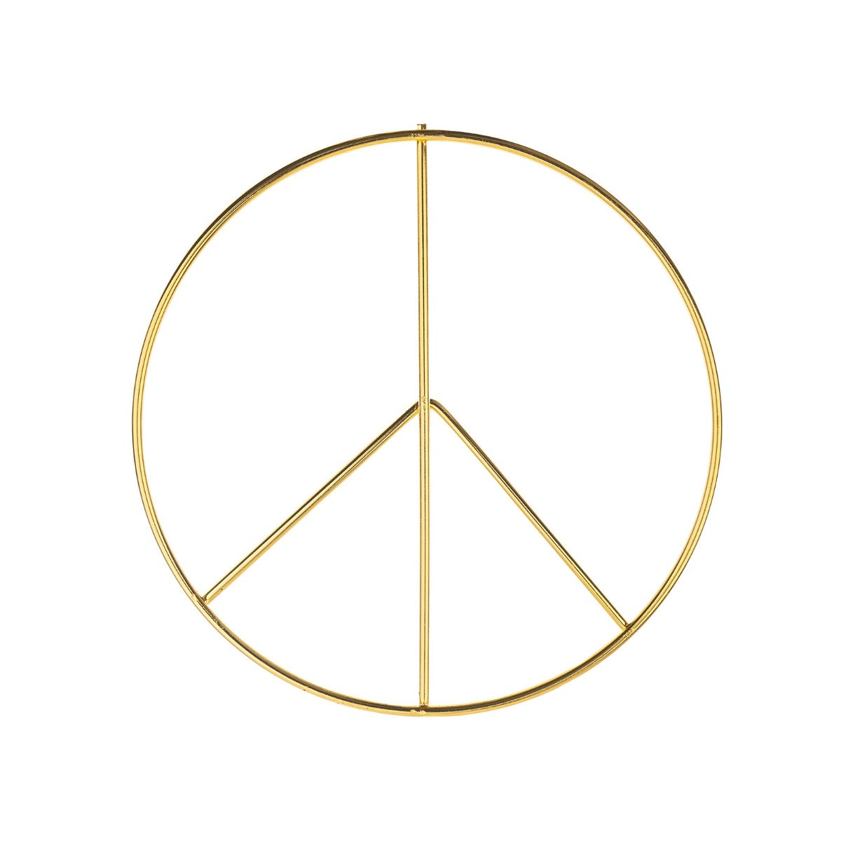 Metal Shapes Peace Symbol 1pc 145mm Iron for Macrame, Suncatchers, Mobiles