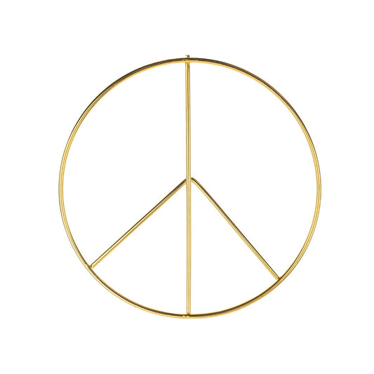 Metal Shapes Peace Symbol 1pc 145mm Iron for Macrame, Suncatchers, Mobiles