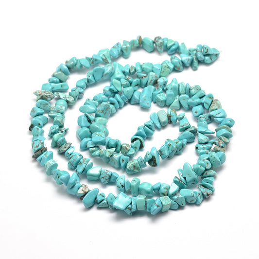 Dyed Howlite Chip Bead Strand 5-8mm