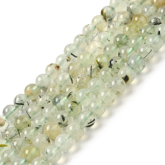 Natural Prehnite Beads Strands, Round, Asst Sizes