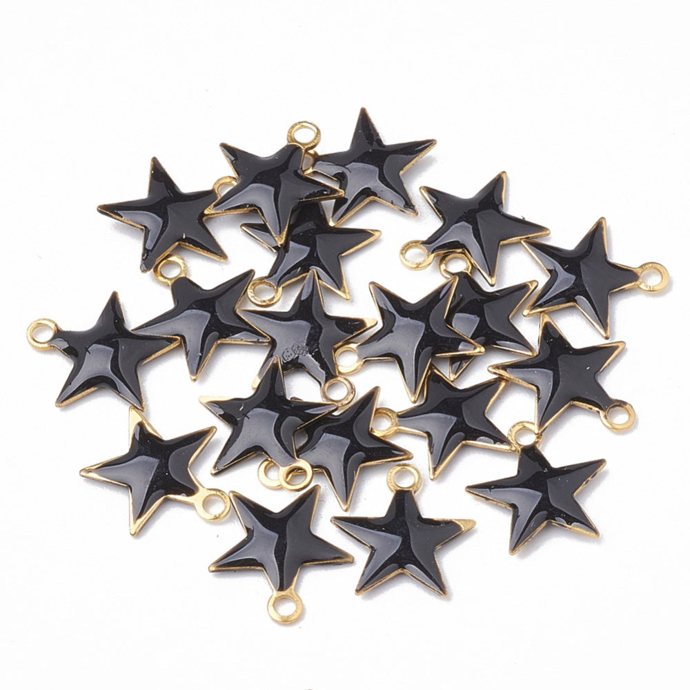 Star Enamel Charms 5 pack