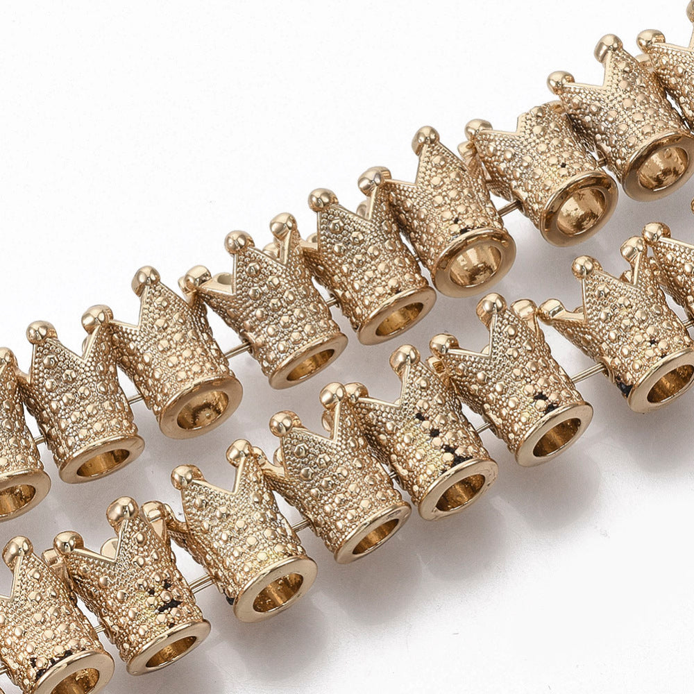 Crown Beads Electroplated Hematite 5 Pack Mixed Color