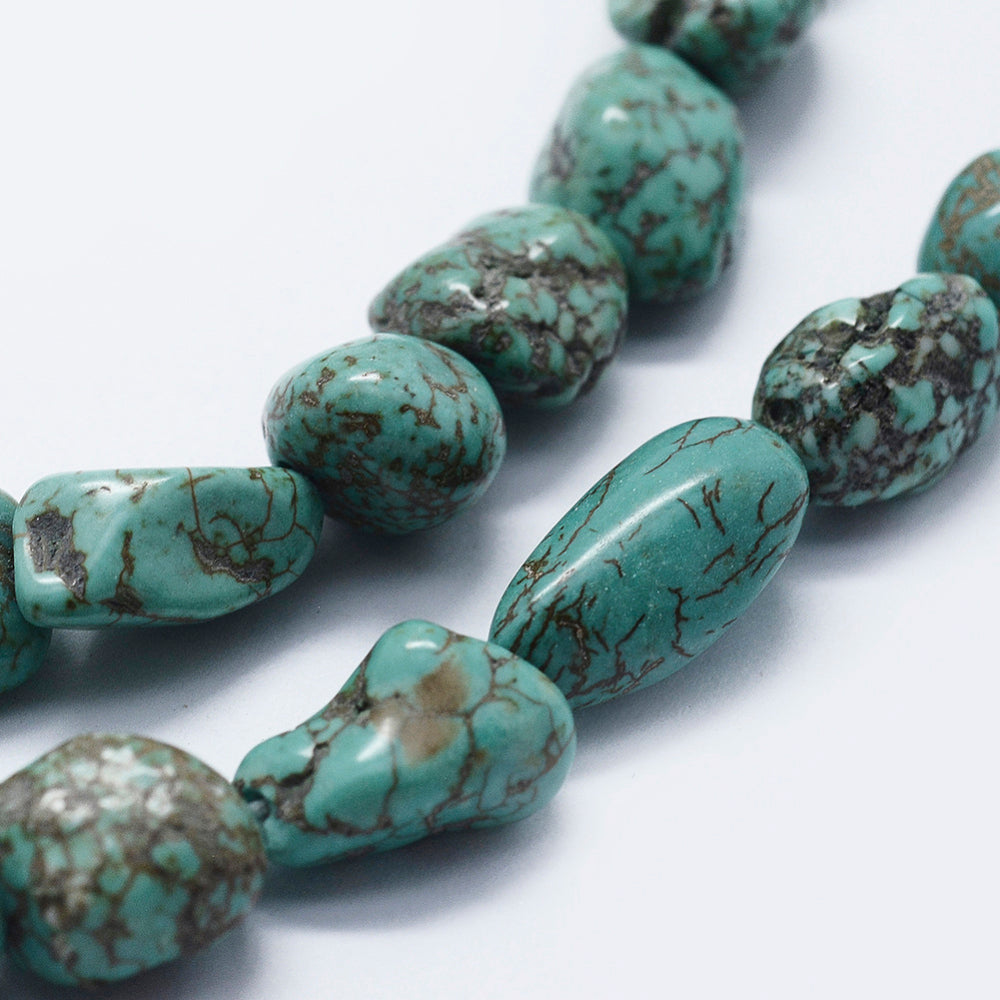Magnesite Nuggets Bead Strands