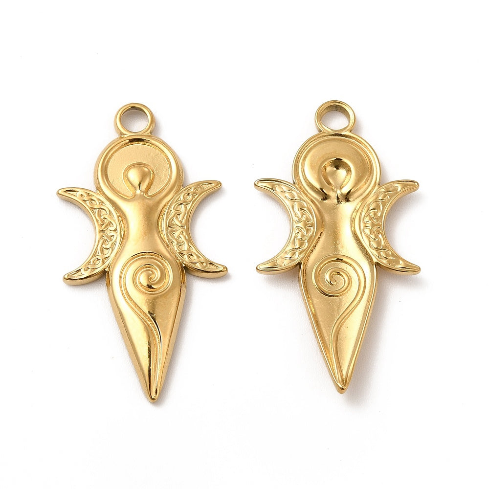 304SS Moon Goddess Pendant