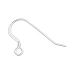 925 SS Earwire w/Coil Flat - per pair