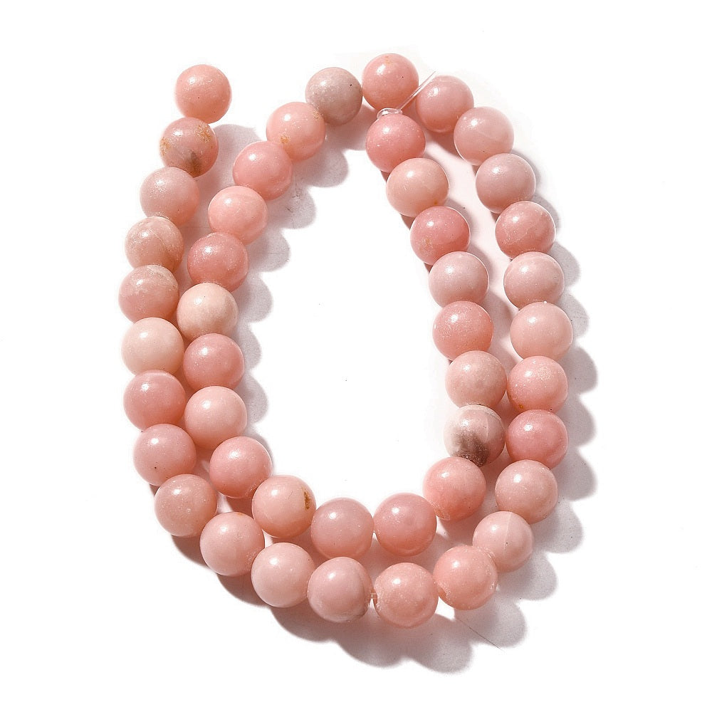 Pink Opal Natural Round 8mm Bead Strands