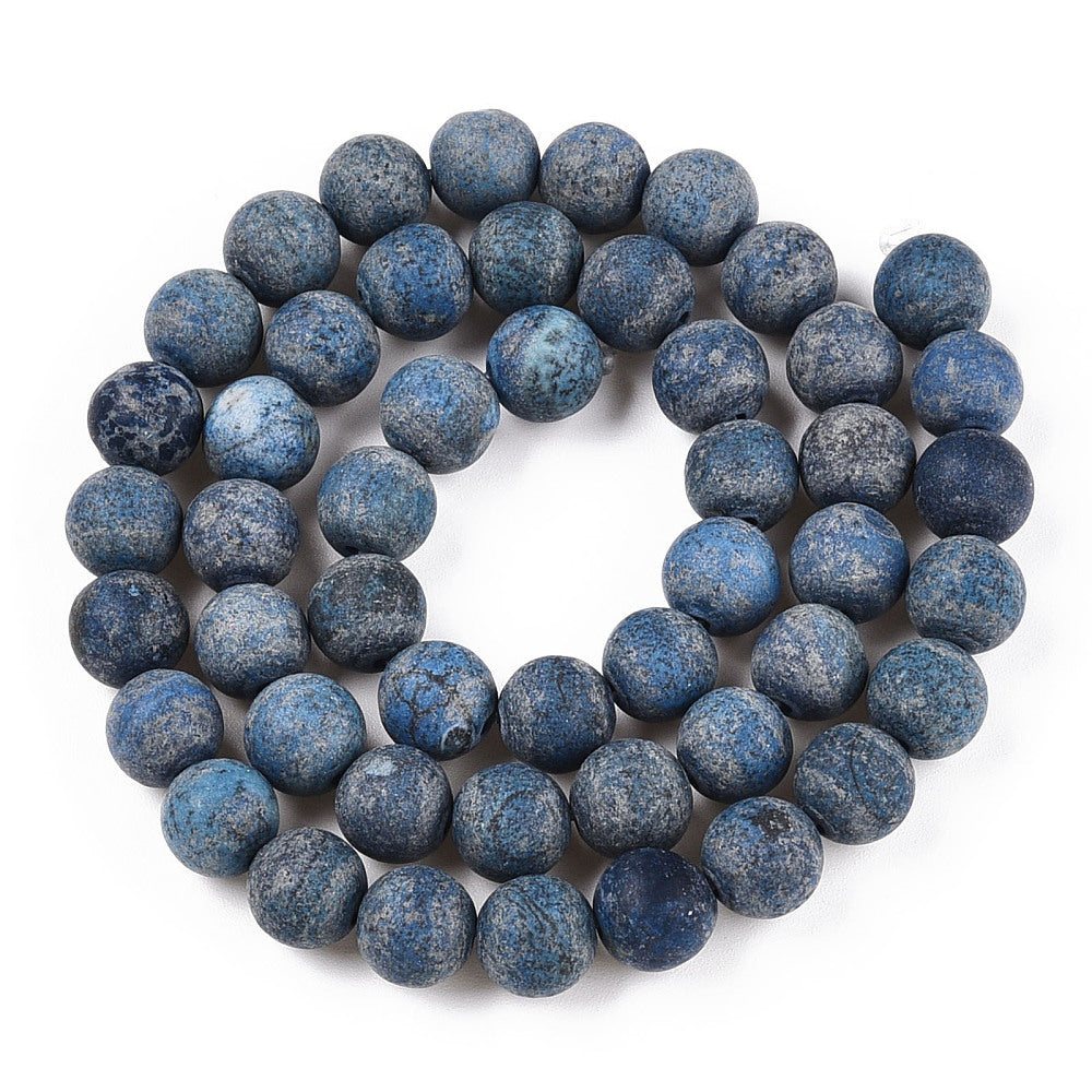 American Turquoise Frosted 8mm