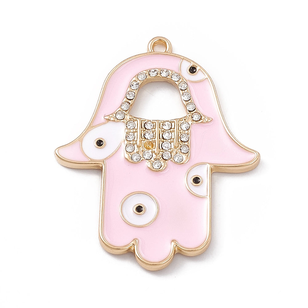 Hamsa Hand with Evil Eye pendant